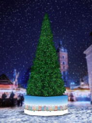 Комплект ограждений для каркасной ели, Зимний город