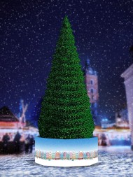 Комплект ограждений для каркасной ели, Зимний город