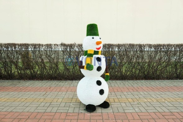 Топиари снеговик Сид, h=160 см — газон Eco