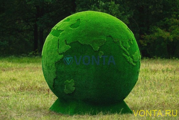 Топиари земной шар, d=220см — газон Eco + Premium