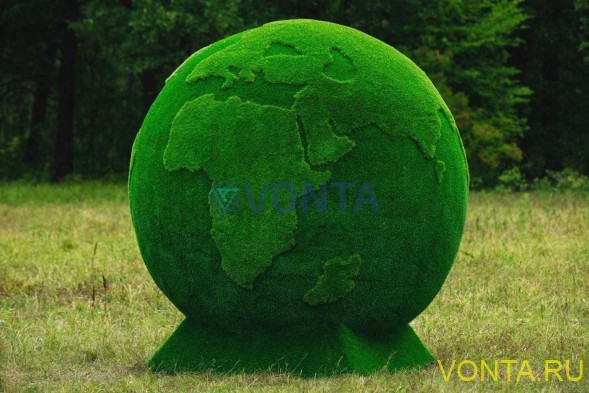 Топиари земной шар, d=220см — газон Eco + Premium