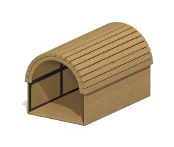 Препятствие для собак “Эко Домик-лаз”, ПВС-17