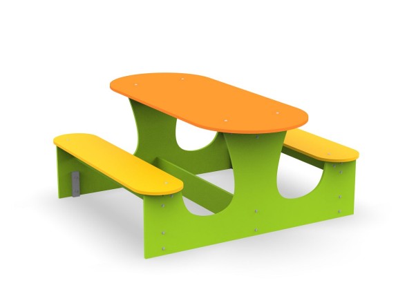 Стол со скамейками «Овал»