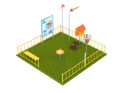 Метеоплощадка с ограждением «Лайт», 337.00.01