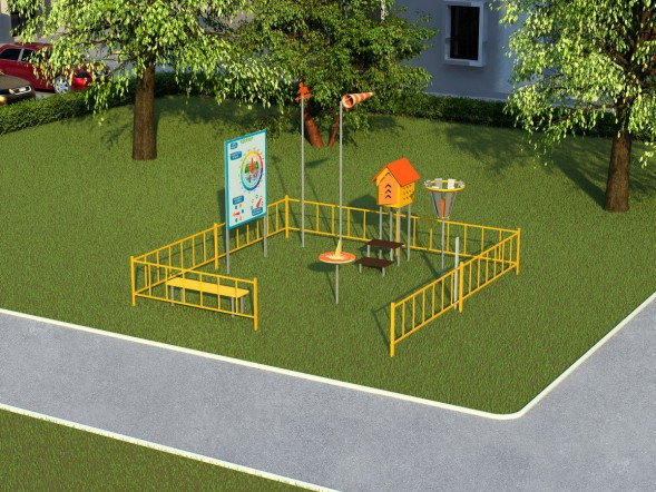 Метеоплощадка с ограждением «Лайт», 337.00.01