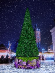 Комплект ограждений для ствольной ели, Фиолетовая тема