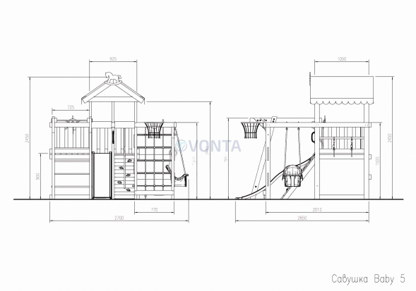Детская площадка Савушка Baby play 5 (Priority)