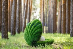 Топиари ракушка с жемчугом, h=80 см- газон Eco