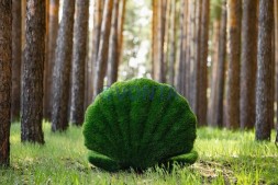 Топиари ракушка с жемчугом, h=80 см- газон Eco