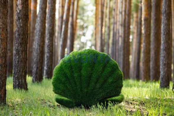 Топиари ракушка с жемчугом, h=80 см- газон Eco