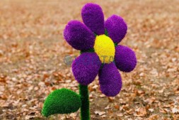 Топиари композиция цветы, 4 шт, h=110 см — газон Eco + Deluxe