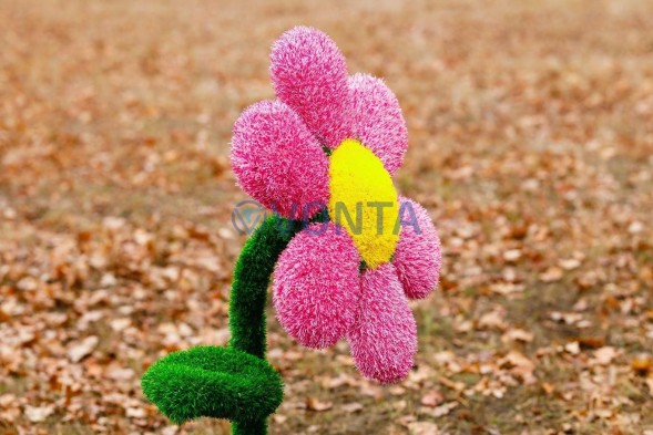 Топиари композиция цветы, 4 шт, h=110 см — газон Eco + Deluxe