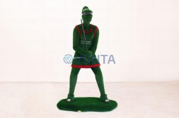 Топиари теннисистка — газон Есо