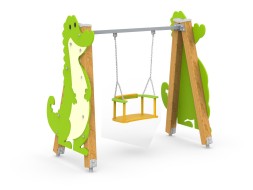 Качели на брусе «Крокодил»