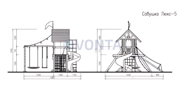 Детская площадка Савушка Люкс 5