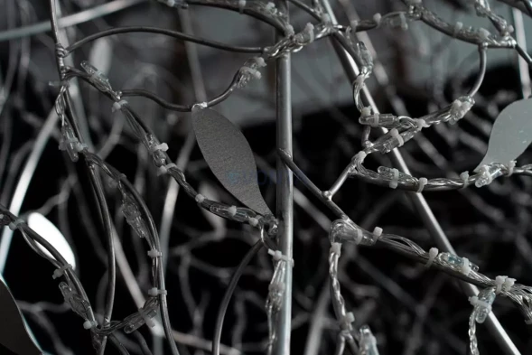 Светодиодная фигура Благородный Олень серебряный Premium 5 м., (OL353s500)