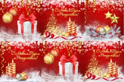 Комплект ограждений для ствольной ели, Красная тема