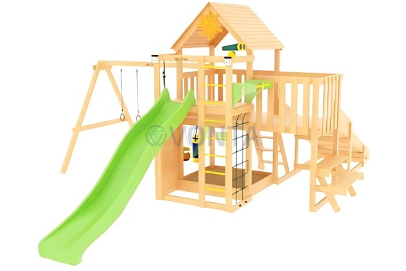 Детская площадка IgraGrad Крафт Pro 1 с зимней горкой