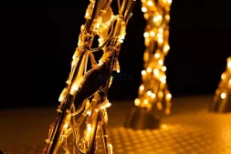 Светодиодная фигура Благородный Олень золотой Premium 5 м., (OL332s500)