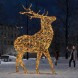 Светодиодная фигура Благородный Олень золотой Premium 5 м.
