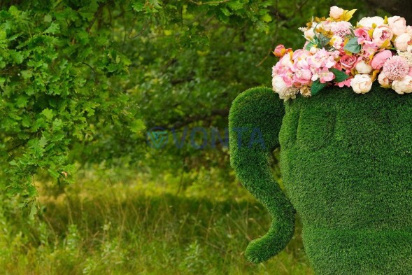 Топиари вазон Чаша — газон Deluxe