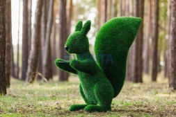 Топиари белочка с кольцом под кашпо — газон Eco