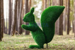Топиари белочка с кольцом под кашпо — газон Eco