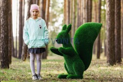 Топиари белочка с кольцом под кашпо — газон Eco