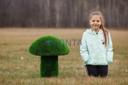 Топиари гриб белый, h=40 см — газон Eco