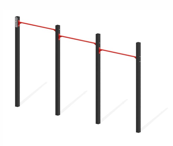 Перекладины стационарные разноуровневые «Подтягивание из виса на высокой перекладине», СО-09Г