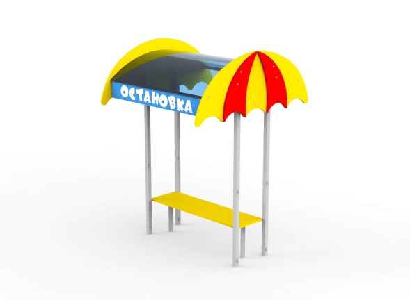 Лавочка с навесом «Остановка», 111.01