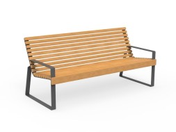 Скамейка со спинкой «Глория» 1