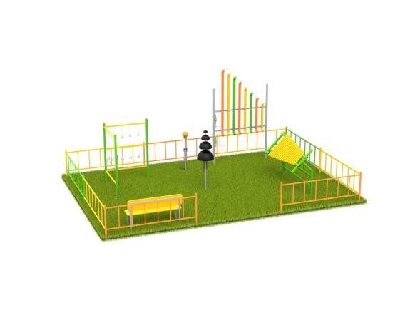 Музыкальная площадка с ограждением «Лайт», 341.00.01