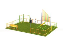 Музыкальная площадка с ограждением «Лайт», 341.00.01