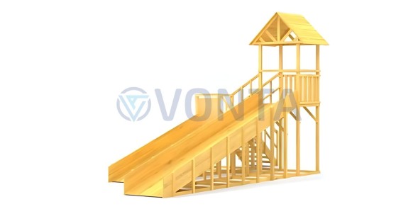 Зимняя горка Савушка Зима Wood 7/2