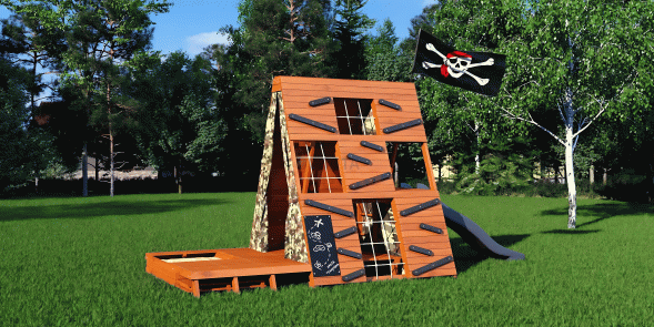 Спортивный домик Савушка База-4 (Милитари)