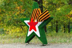 Топиари звезда с лентой — газон Eco