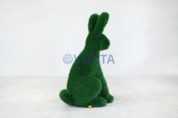 Топиари заяц Мила, h=105см – газон Deluxe Green