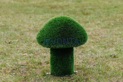 Топиари гриб белый, h=60 см — газон Deluxe