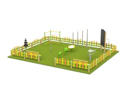 Музыкальная площадка с ограждением «Макси», 341.00.03