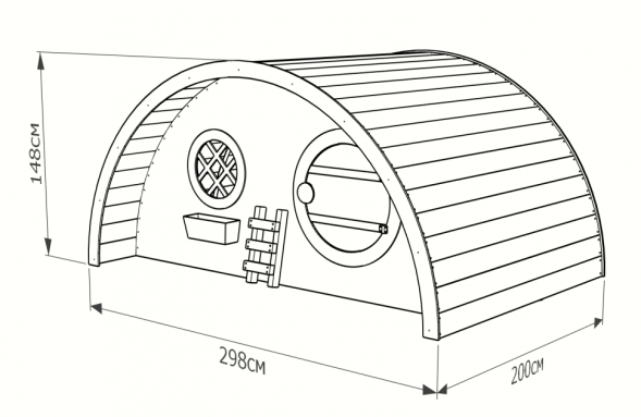 Игровой домик Hobbit domestic (для помещений)