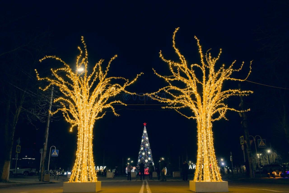 Светодиодное Дерево №1 450 см., (SR156)