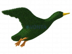 Топиари утка, ширина=100 см — газон Eco