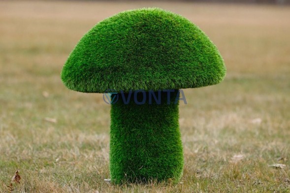 Топиари гриб белый, h=60 см — газон Eco