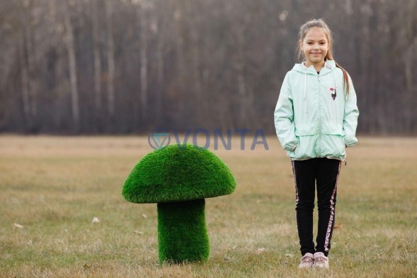 Топиари гриб белый, h=60 см — газон Eco