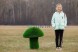 Топиари гриб белый, h=60 см — газон Eco