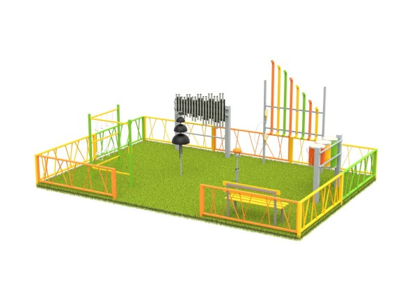 Музыкальная площадка с ограждением «Стандарт», 341.00.02