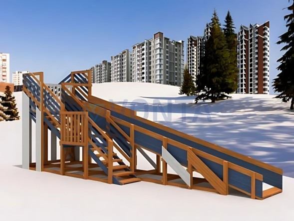 Зимняя горка IgraGrad Snow Fox скат 8 м мод.3