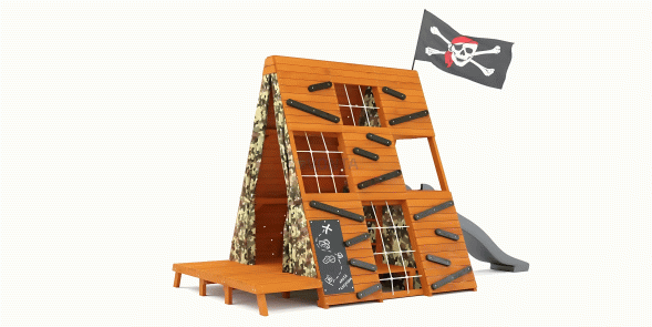 Спортивный домик Савушка База-3 (Милитари)