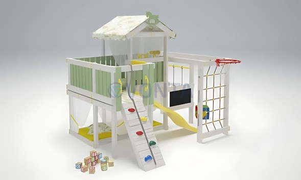 Игровой комплекс Савушка Baby 8 оливковый
